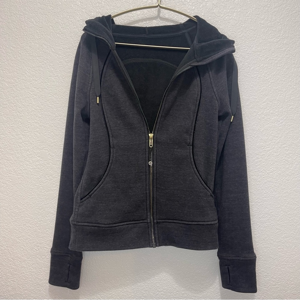 Lululemon black scuba plush hoodie jacket